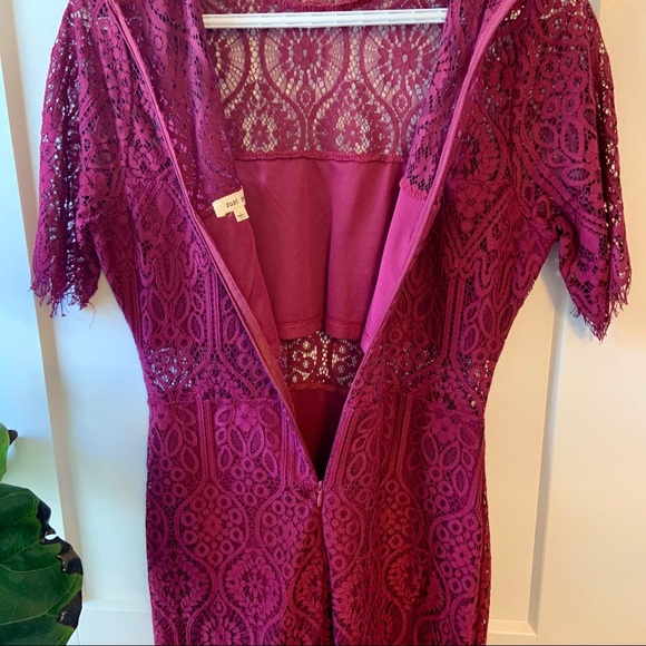 Beautiful deep wine lace dress - Picture 3 of 6